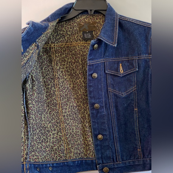 Vintage Xtreme Air Blues Jean Jacket size M - Picture 3 of 7